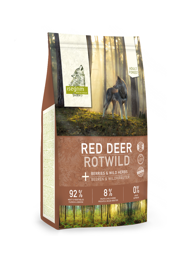 Isegrim, Forest, Adult, Red Deer 3 kg.   92/8/0%