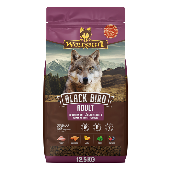 WOLFSBLUT, Black Bird (Kalkun), Adult 12,5 Kg. Medium