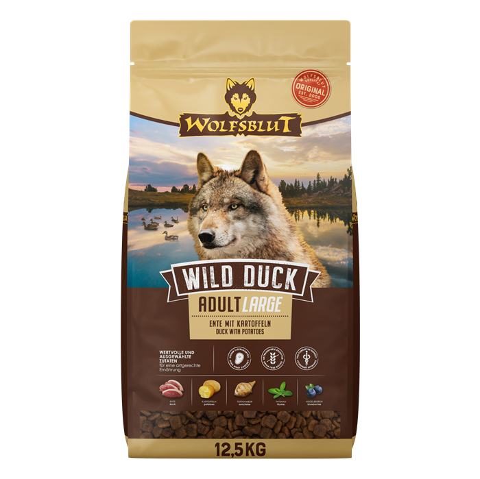 WOLFSBLUT, Wild Duck, Adult 12,5 Kg. Large Breed