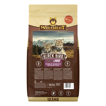 WOLFSBLUT, Black Bird, Puppy Large Breed 12,5 Kg. 