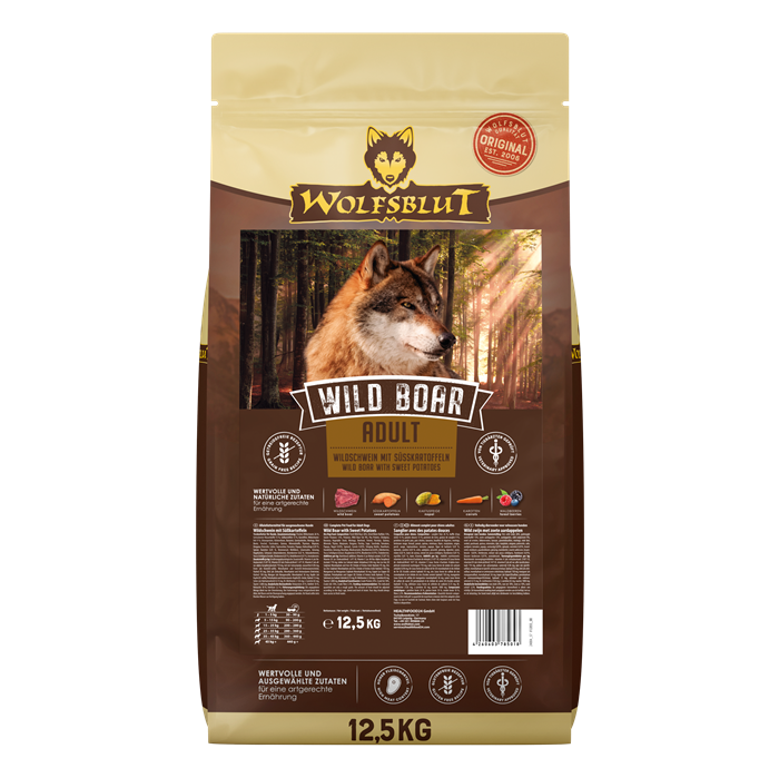WOLFSBLUT, Wild Boar, Adult 12,5 Kg. Medium