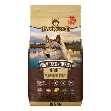 WOLFSBLUT, Wild Duck, Adult 12,5 Kg. Medium