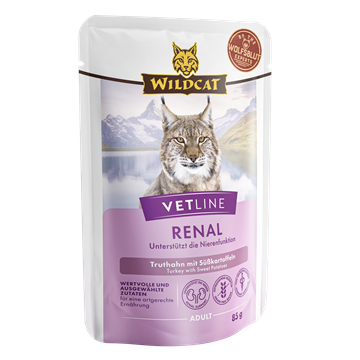Wildcat VetLine, Renal- Turkey 12x 85 gr. (vådfoder)