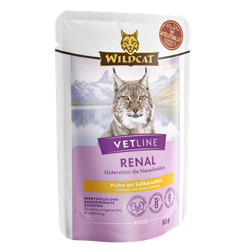 Wildcat VetLine, Renal- Chicken  12x 85 gr. (vådfoder)