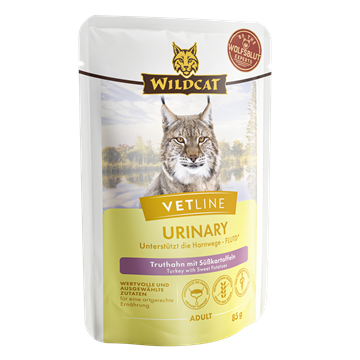 Wildcat VetLine, Urinary- Turkey 12x 85 gr. (vådfoder)