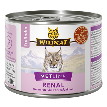 Wildcat VetLine, Renal- Turkey 200 gr. (vådfoder)