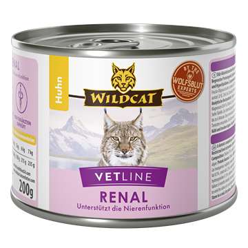 Wildcat VetLine, Renal- Chicken 200 gr. (vådfoder)