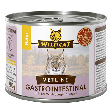 Wildcat VetLine, Gastrointestinal- Chicken 200 gr. (vådfoder)