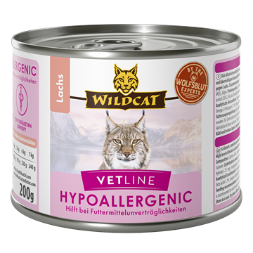 Wildcat VetLine, Hypoallergenic-Salmon  200 gr. (Vådfoder)