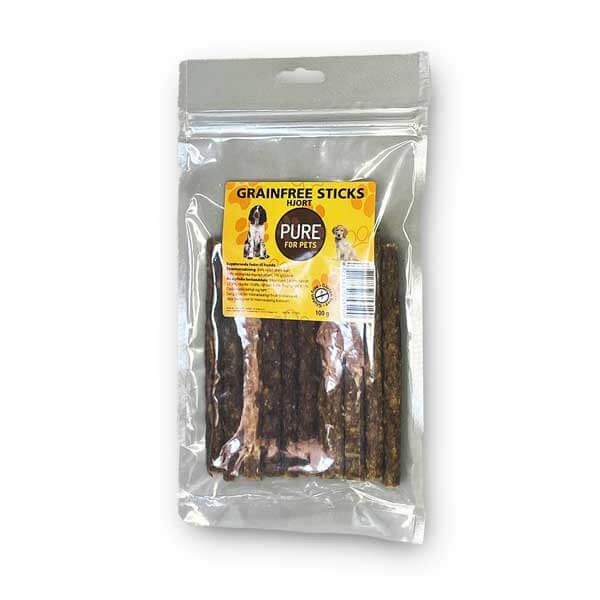 PURE Grainfree Sticks Hjort 100 gr.