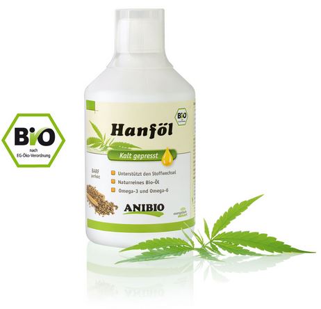 Anibio Hanföl  500 ml.         Hamp olie