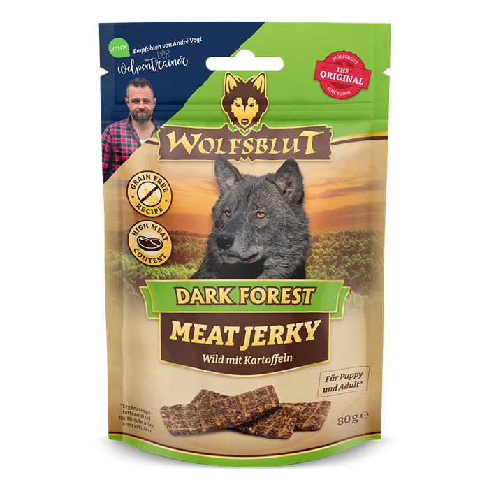 WOLFSBLUT, Meat Jerky, Dark Forest, Wild 80 gr.