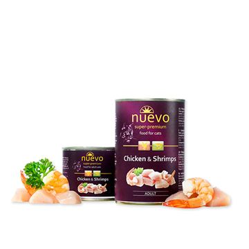 Nuevo Vådfoder Chicken/Shrimp 400 gr. til KAT