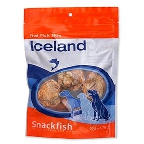 Iceland Pet Tørret Fiskeskin RØD 50 gr. (rulle)