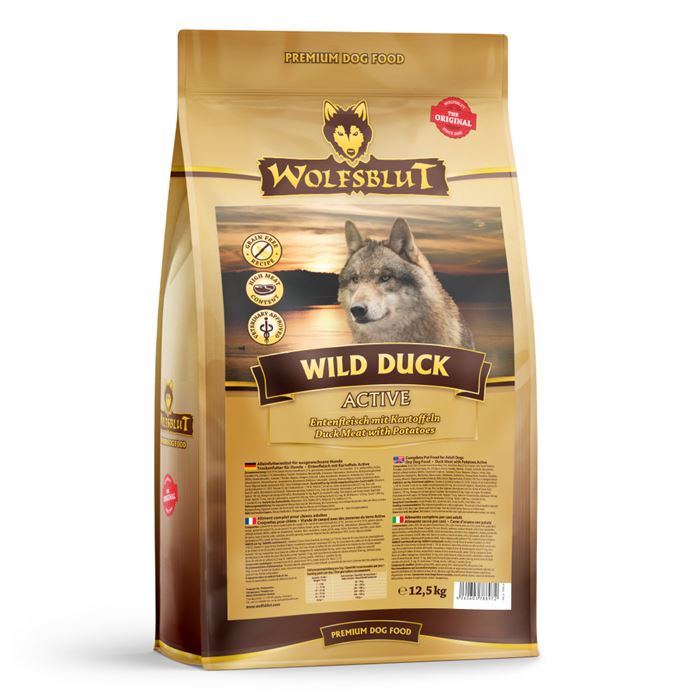 WOLFSBLUT, Wild Duck, Active Adult 12,5 Kg. 